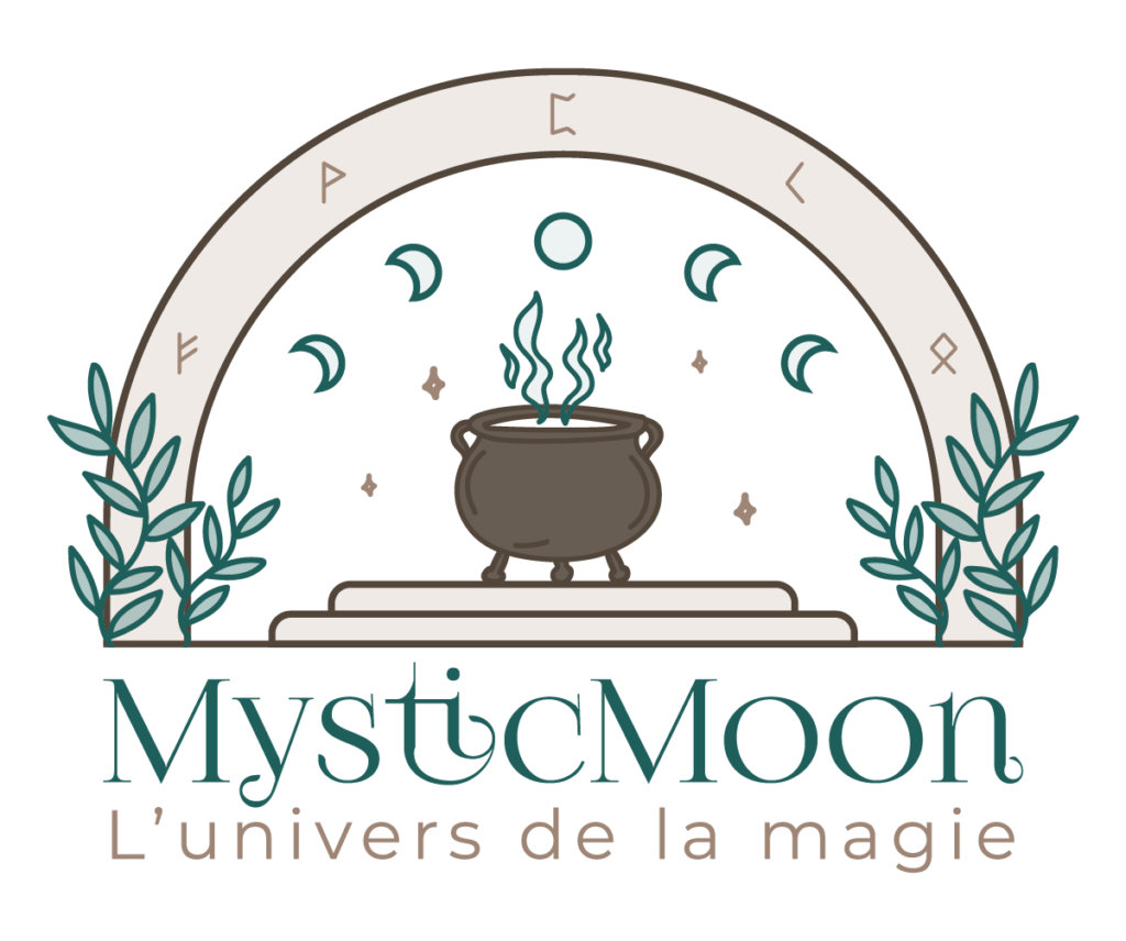 Logo Mysticmoon- webdesign graphiste natacha Green